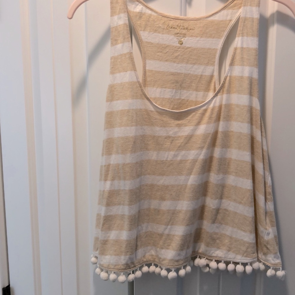 Lilly Pulitzer Tank Top with Pom Poms